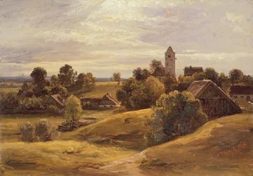 Pueblo cerca de Dachau, 1859